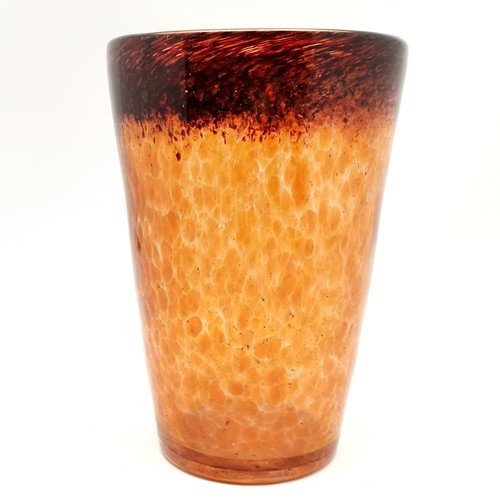 222 - Czech glass vase marked Tchecoslovaquie to base - 30.5cm high x 21cm diameter