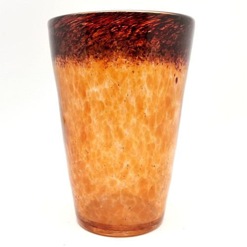 222 - Czech glass vase marked Tchecoslovaquie to base - 30.5cm high x 21cm diameter