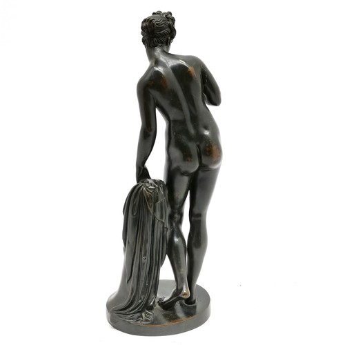 10 - Antique bronze study of a classical nude lady - 38cm high - has 1 finger missing