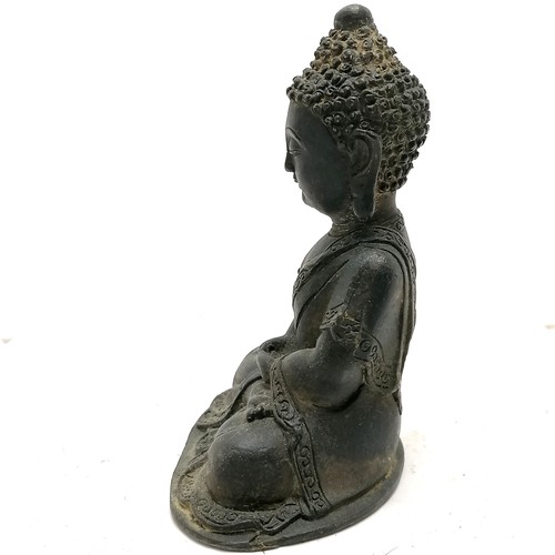 27 - 20thC small bronze Buddha 12cm high