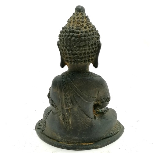 27 - 20thC small bronze Buddha 12cm high