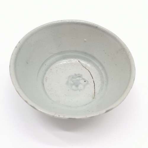 45 - Chinese 18th-19thC export ware ceramic bowl for SE Asia market 13cm diameter x 5.5cm high - firing f... 