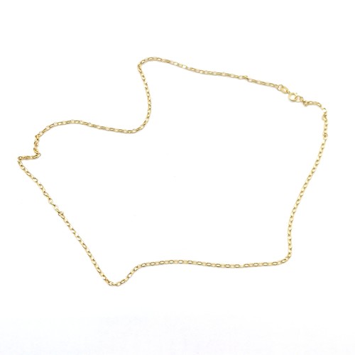 643 - 9ct hallmarked gold 48cm neckchain - 1.4g