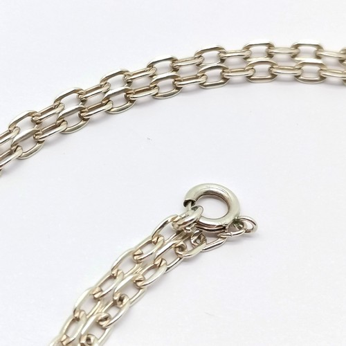 675 - 1973 silver pendant by Jack Spencer (Silversmith) Ltd on 58cm chain - total weight 20g