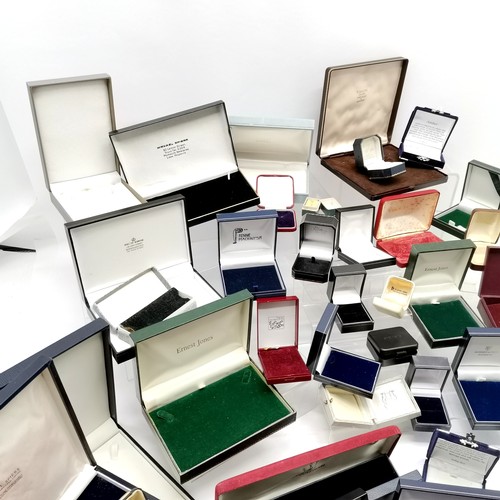 756 - Qty of empty mostly jewellery boxes inc Rennie Mackintosh collection, Carrick, Wray, Zales, Newquay ... 