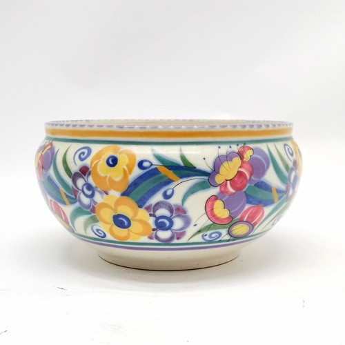 129 - Poole England pottery bowl #965/ED decorated by Eileen Prangnell (Chennell 1924-37) ~ 22.5cm diamete... 