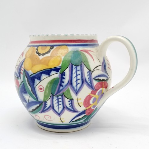 137 - Poole England pottery jug #315/VY decorated by Hilda Hampton (Cleal 1927-45) - 16.5cm high with no o... 