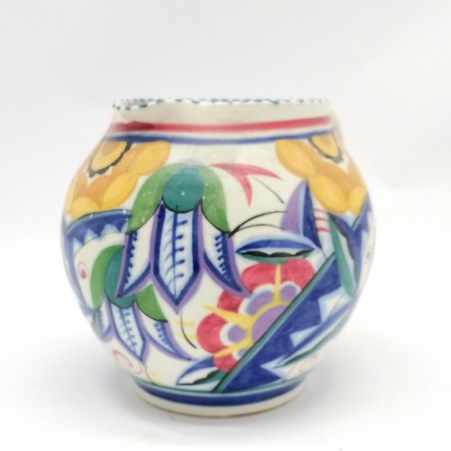 137 - Poole England pottery jug #315/VY decorated by Hilda Hampton (Cleal 1927-45) - 16.5cm high with no o... 