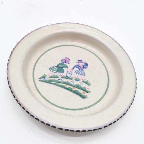 138 - Carter Stabler Adams Ltd Poole Pottery dish #142/TD nursery ware (Jack & Jill) dish decorated by Rut... 