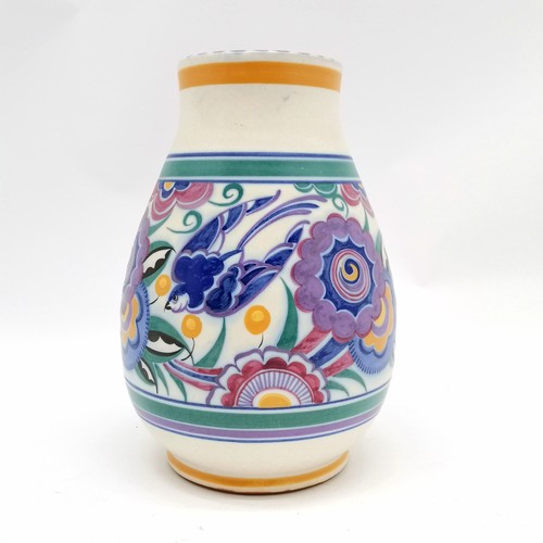 145 - Carter Stabler Adams Ltd. Poole Pottery blue-bird tall vase #337/HE decorated by Anne Hatchard (Miln... 