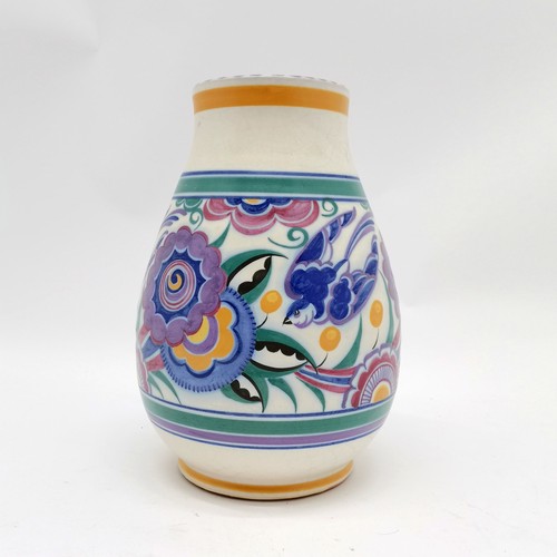 145 - Carter Stabler Adams Ltd. Poole Pottery blue-bird tall vase #337/HE decorated by Anne Hatchard (Miln... 