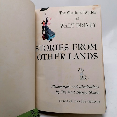 206 - 1965 Wonderful worlds of Walt Disney complete set of 4 x books in original slipcase - 28cm x 20cm x ... 