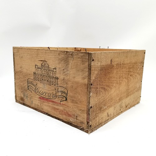 240 - 2 magnums of unopened wine - Chateau Giscours Grand Crug Classe Margaux 1967 in their original woode... 