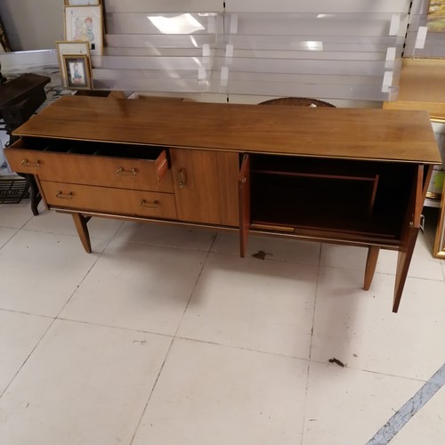 245 - Mid century Beautility teak sideboard/drinks cabinet - in good used condition - 183cm wide x 47cm de... 