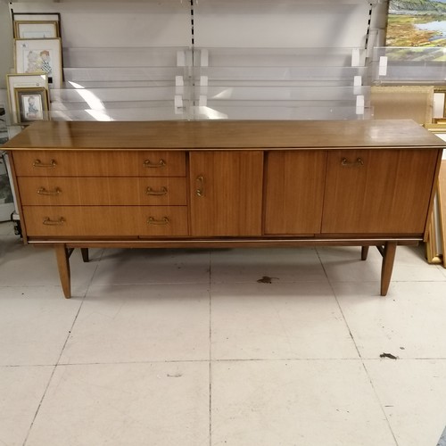 245 - Mid century Beautility teak sideboard/drinks cabinet - in good used condition - 183cm wide x 47cm de... 