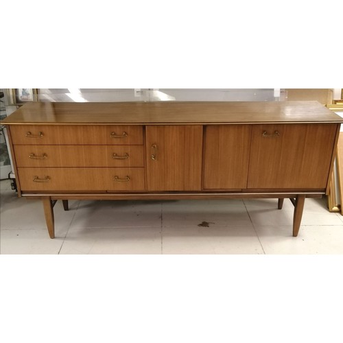 245 - Mid century Beautility teak sideboard/drinks cabinet - in good used condition - 183cm wide x 47cm de... 