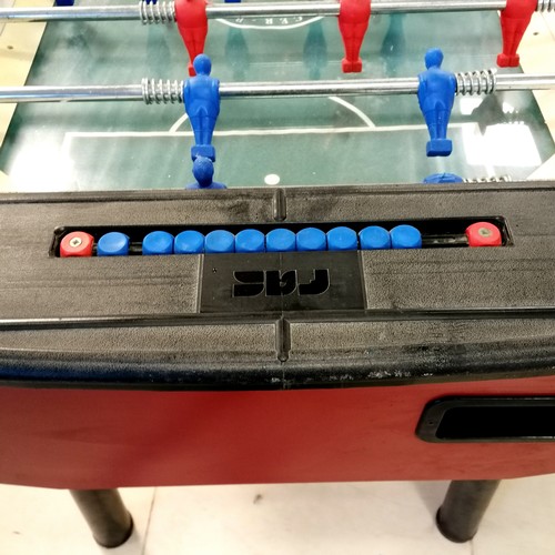 280 - FAS Soccer Ball table football game -in good used condition though has some pitting to the chrome - ... 