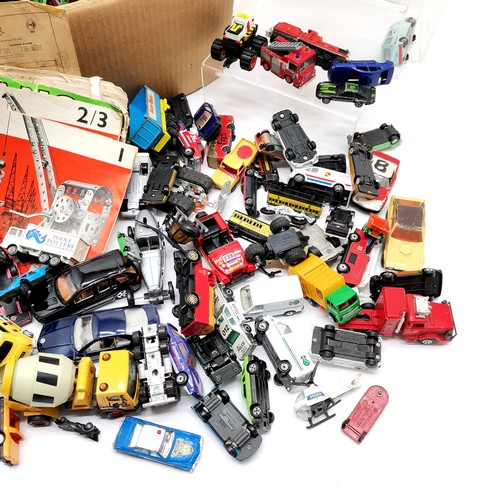 297 - Qty of used toy cars inc Dinky, Corgi etc t/w qty of vintage Meccano (in playworn condition) ~ SOLD ... 