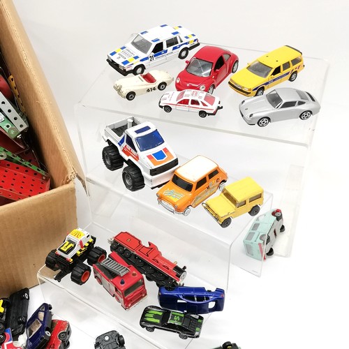 297 - Qty of used toy cars inc Dinky, Corgi etc t/w qty of vintage Meccano (in playworn condition) ~ SOLD ... 