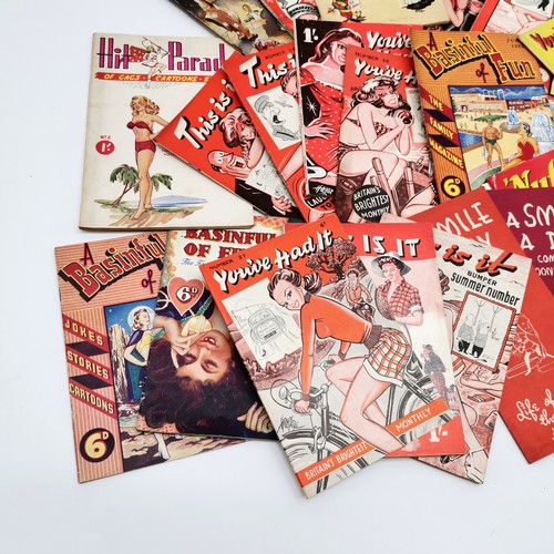 309 - Qty of vintage c.1950's comic / gag magazines & periodicals