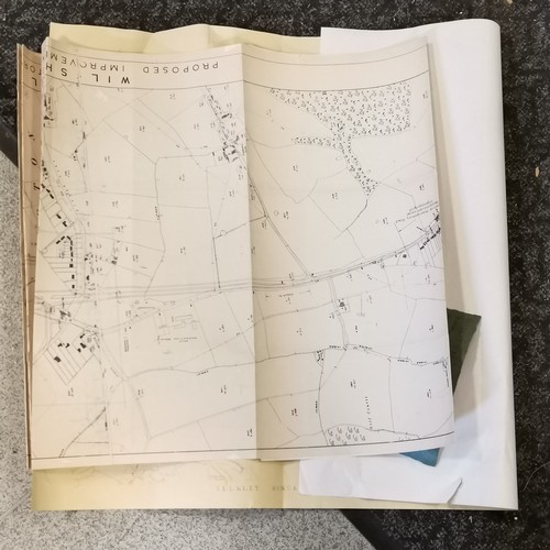 329 - Quantity of mostly antique Ordnance Survey maps of the M4 corridor covering Wiltshire near Swindon