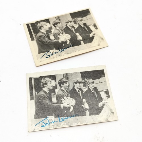 339 - 1964 The Beatles qty of 89 x A. & B.C. gum cards (1st series with light & dark blue facsimile signat... 