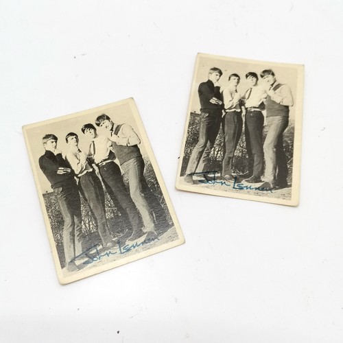 339 - 1964 The Beatles qty of 89 x A. & B.C. gum cards (1st series with light & dark blue facsimile signat... 