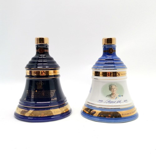 360 - 2 x Bell's UNOPENED Extra special old Scotch whisky commemorative 70cl decanters in original retail ... 