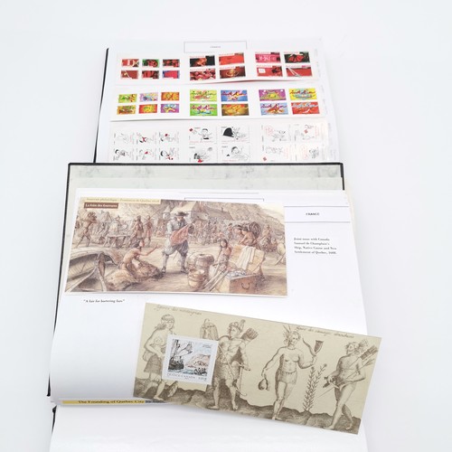 422 - France 1985-2014 comprehensive collection in 6 albums of stamps (m+u), booklets, proof sheets, cards... 