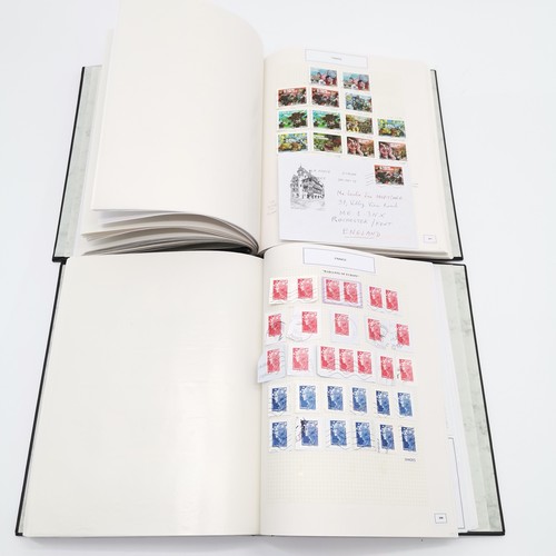 422 - France 1985-2014 comprehensive collection in 6 albums of stamps (m+u), booklets, proof sheets, cards... 