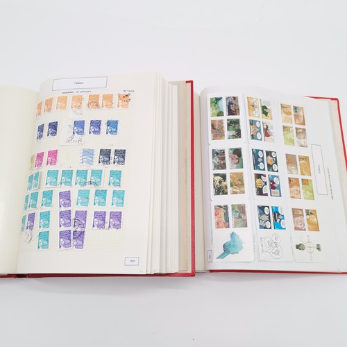 422 - France 1985-2014 comprehensive collection in 6 albums of stamps (m+u), booklets, proof sheets, cards... 