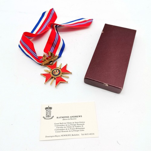 435 - 3 x France medals ~ 2 x Cross of Honour of the Franco-British Association (Croix d’Honneur Franco-Br... 