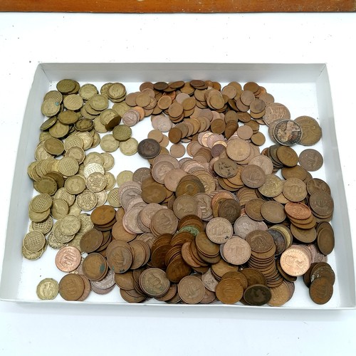 437 - Qty of coins inc 3d's, ½p's etc