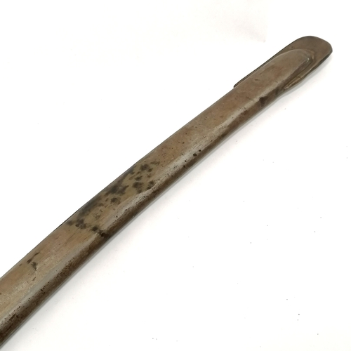 61 - 1863 dated American civil war sabre in steel scabbard marked GWS - total length in sheath 99cm