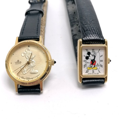 422 - Qty of costume jewellery inc ethnic bangle, double clip brooch etc t/w 2 x Disney Mickey mouse watch... 