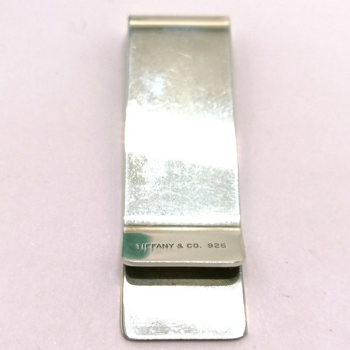 779 - Tiffany silver money clip in original retail box with pouch