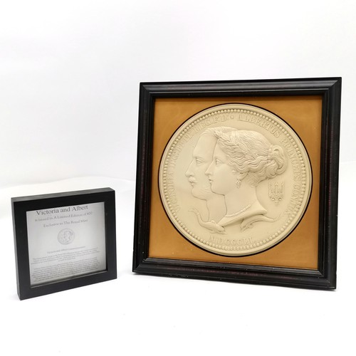 149 - Royal mint Ltd ed of 400 model of Victoria and Albert medallic portrait as designed by William Wyon ... 