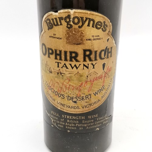 332 - Australian Burgoyne's Ophir Rich Tawny dessert wine (unopened bottle) by appointment to King George ... 