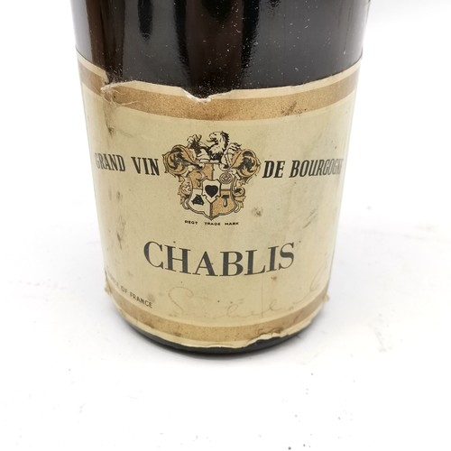 333 - (1975) unopened bottle of Grand vin de bourgogne chablis by Sichel & Co in original box sent to Patr... 