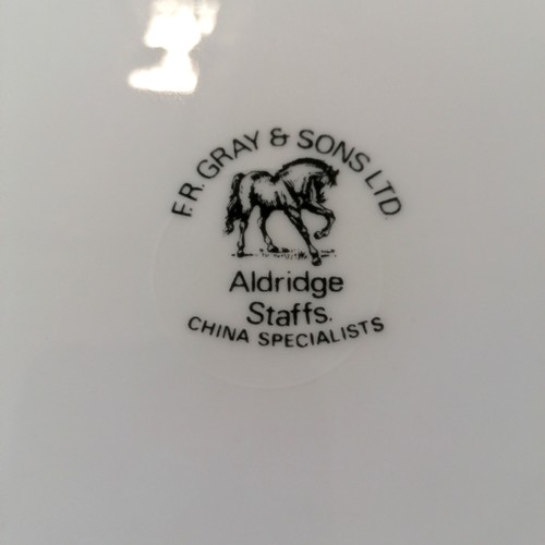 230 - Hunting theme qty of porcelain dinner / teaware ~ Regency, F R Gray & Sons (Aldridge) etc ~ largest ... 