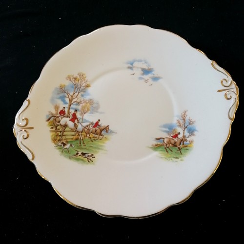 230 - Hunting theme qty of porcelain dinner / teaware ~ Regency, F R Gray & Sons (Aldridge) etc ~ largest ... 