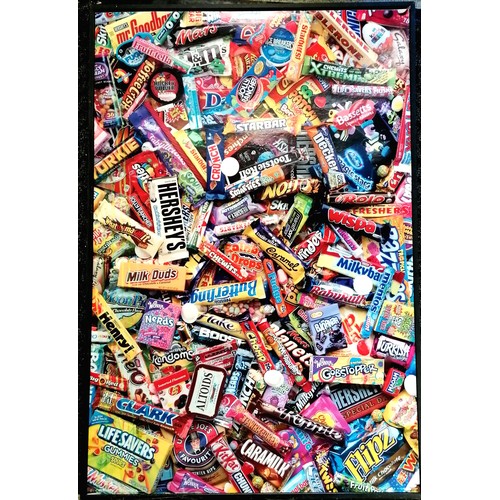 29 - Print on card Educa Boras - Chocolate Bars- framed 93cm x 63cm