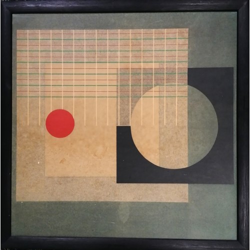 33 - Ivan Ferreira Serpa print - Konstruktionsnummer 75 - framed 44cm x 43cm