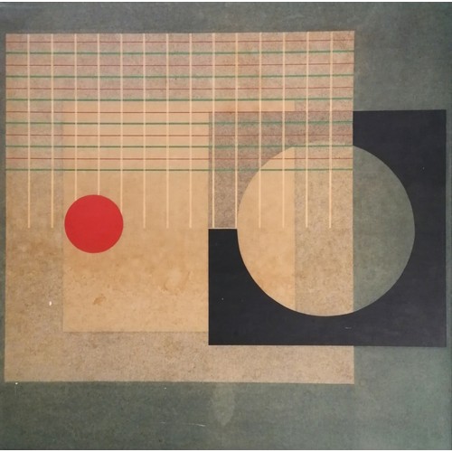 33 - Ivan Ferreira Serpa print - Konstruktionsnummer 75 - framed 44cm x 43cm