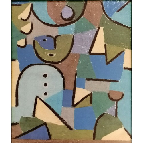 34 - Paul Klee print - Figure In The Garden - framed 40cm x 35cm