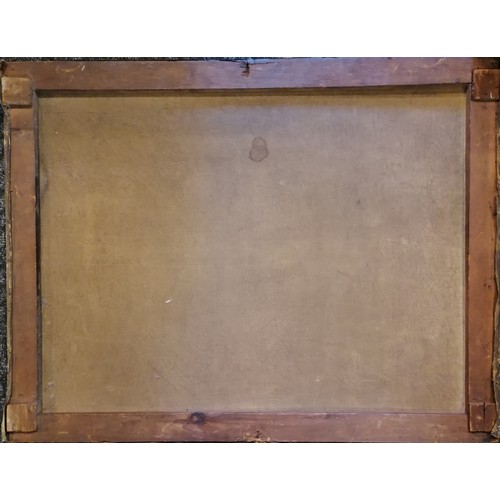 42 - Large antique Victorian oil on canvas painting after François-Hubert Drouais (1727-75) of 3 children... 