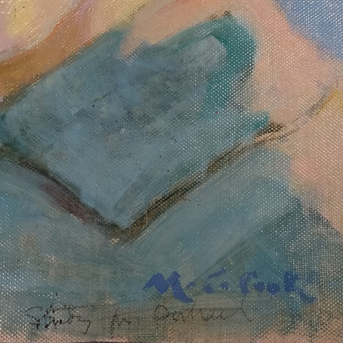 50 - Francis Herbert Benedict Plowden (1914-28) oil portrait study by M C Cook - 42.5cm x 31.5cm ~ Franci... 