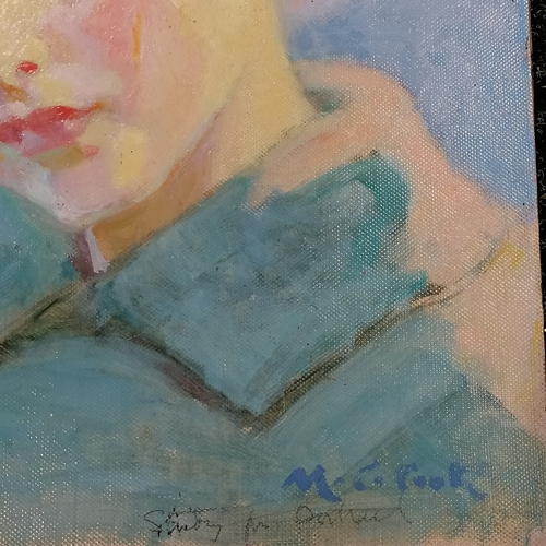 50 - Francis Herbert Benedict Plowden (1914-28) oil portrait study by M C Cook - 42.5cm x 31.5cm ~ Franci... 