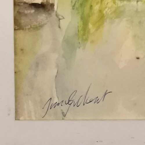 89 - Jim Gilbert (1933-95) watercolour painting 'Out for a walk' - mount 37.5cm x 34cm