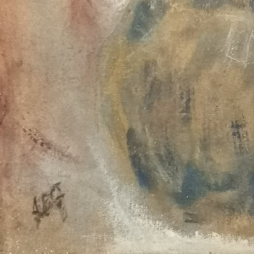 94 - Jim Gilbert (1933-95) oil painting on board 'Kids coming out of school' - 52.5cm x 42.5cm - some sur... 